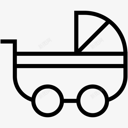婴儿车婴儿运输车婴儿和儿童图标集svg_新图网 https://ixintu.com 婴儿和儿童图标集 婴儿车 婴儿运输车