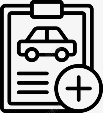 添加汽车详细信息汽车车辆图标图标