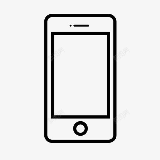 手机设备iPhone6图标svg_新图网 https://ixintu.com iPhone6 响应式设计 手机 智能手机 设备