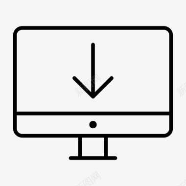 电脑显示器dekstopimac图标图标