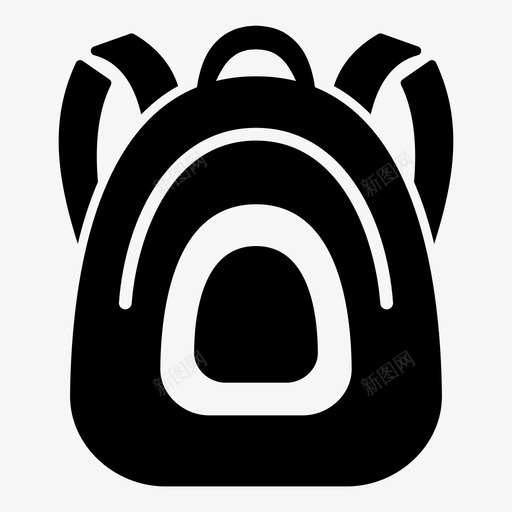 背包包箱子图标svg_新图网 https://ixintu.com 包 学校 学生 教育1 箱子 背包 行李