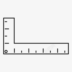 量角度定尺角度量尺图标高清图片