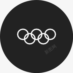 体育界的标志奥林匹克五环奥运会夏季奥运会图标高清图片