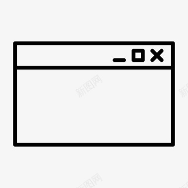 空白窗口应用程序浏览器图标图标