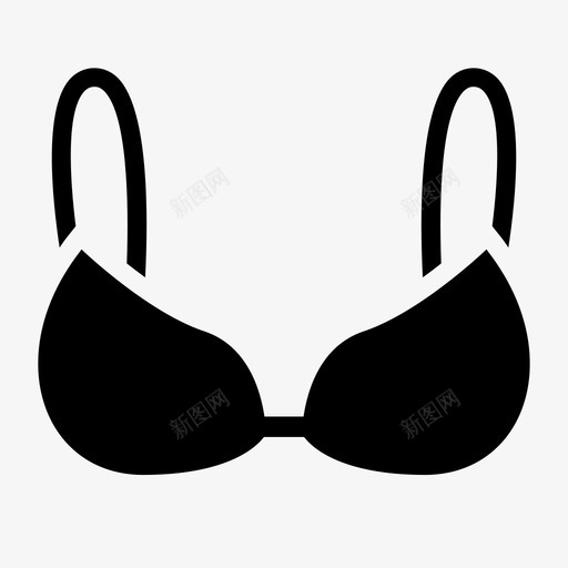 胸罩内衣女人图标svg_新图网 https://ixintu.com 内衣 女人 美丽的符号 胸罩