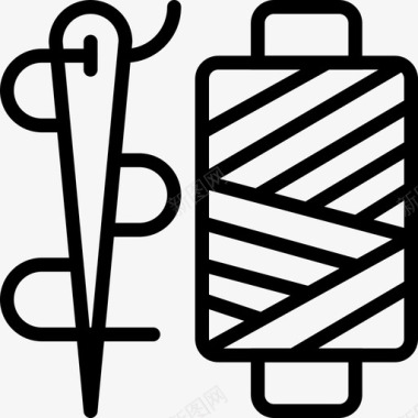 针线缝纫裁缝图标图标