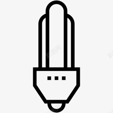节能器灯泡生态灯泡图标图标