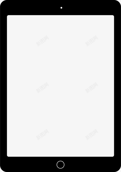 平板电脑苹果前面板图标svg_新图网 https://ixintu.com ios ipad 前面板 平板电脑 苹果