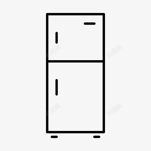 冰箱设备电子产品图标svg_新图网 https://ixintu.com 冰箱 小工具 电子产品 硬件 设备