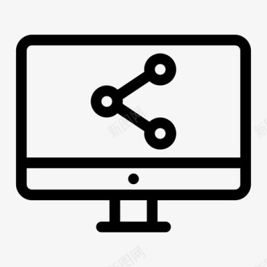 计算机显示器共享计算机显示器计算机屏幕图标图标