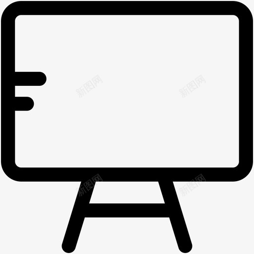 白板黑板画架图标svg_新图网 https://ixintu.com 书写板 画架 白板 网络和通讯可爱的图标 黑板
