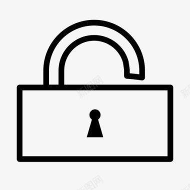 钥匙锁打开挂锁密码图标图标