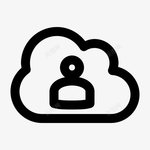 用户云云活动云计算图标svg_新图网 https://ixintu.com 云 云数据 云服务 云活动 云计算 天空 用户云