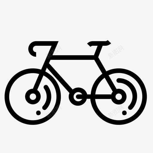 自行车骑手公路图标svg_新图网 https://ixintu.com 公路 自行车 轮子 骑手
