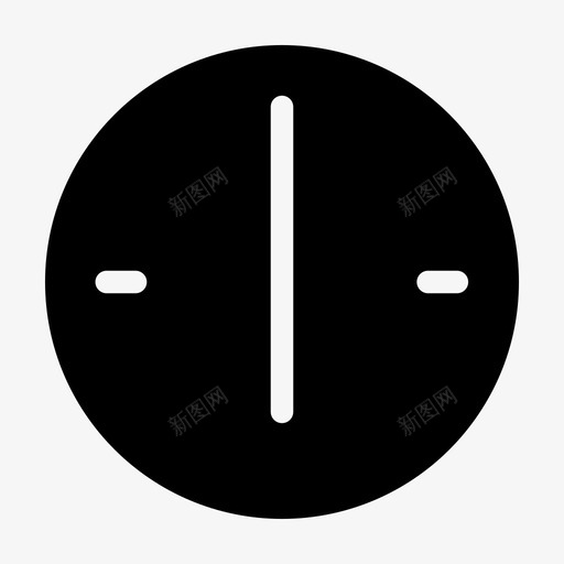 六点钟小时分钟图标svg_新图网 https://ixintu.com 六点钟 分钟 小时 时钟符号 时间 秒