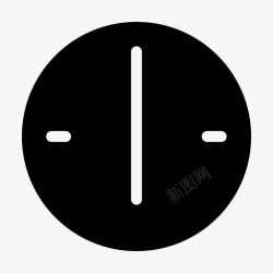 六分钟六点钟小时分钟图标高清图片