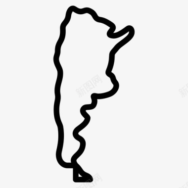 阿根廷阿根廷共和国国家地图图标图标