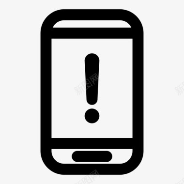 警告智能手机手机设备图标图标