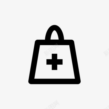 添加到购物袋结帐商业图标图标