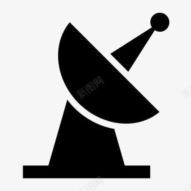 卫星天线通信无线电图标图标