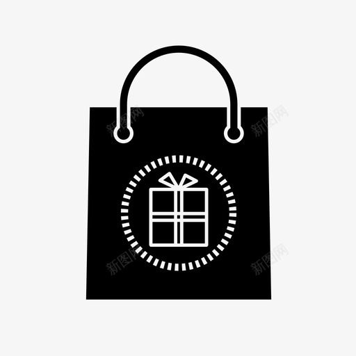 包礼物袋子礼物袋子图标svg_新图网 https://ixintu.com 包礼物 袋子 袋子礼物 购物 钱包