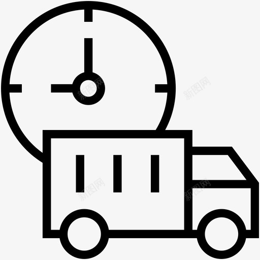 发货时间包裹速度运输图标svg_新图网 https://ixintu.com 交货时间 全球物流线路图标 包裹速度 发货时间 快递 快速 货物 运输 运输持续时间 送货车辆