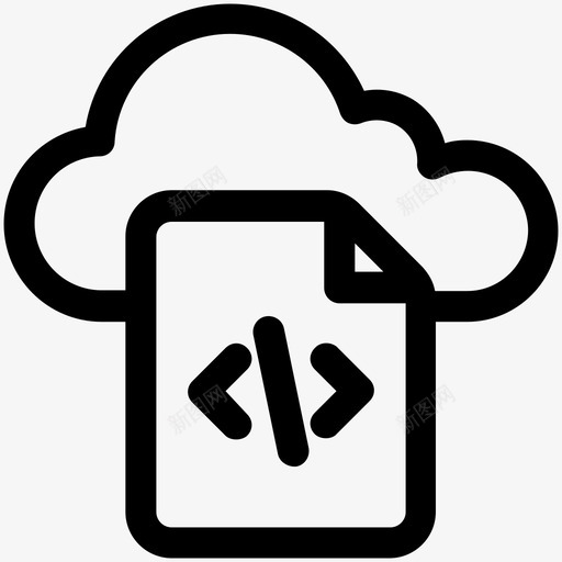 html文件云编程icloud图标svg_新图网 https://ixintu.com html文件 icloud 云编程 云计算可爱图标 源文件 编程文件