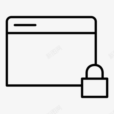 锁定浏览器网页web浏览器图标图标