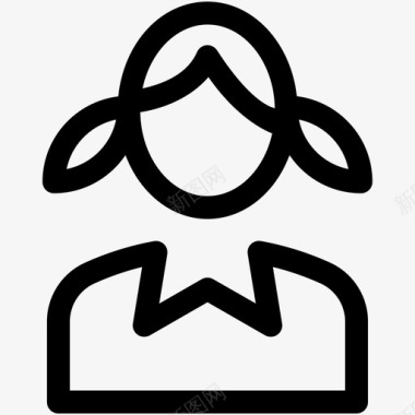 女孩孩子小女孩图标图标