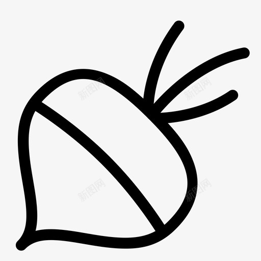 萝卜食物根图标svg_新图网 https://ixintu.com 多蒂 根 萝卜 蔬菜 食物