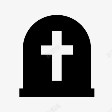 墓碑死亡坟墓图标图标