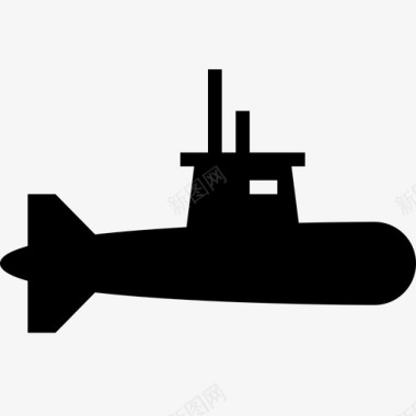 潜艇水下船艇图标图标