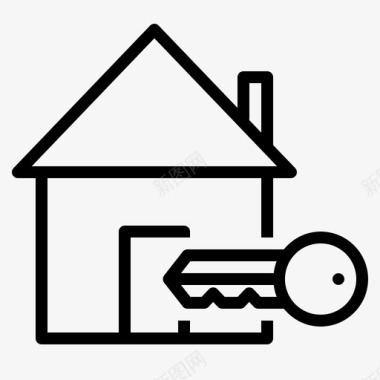 家房产钥匙图标图标