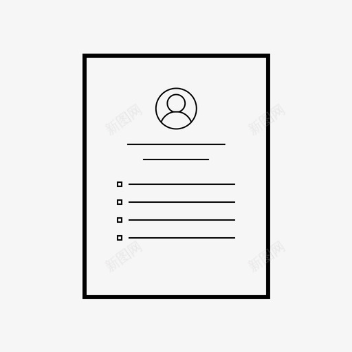 文件办公室简介图标svg_新图网 https://ixintu.com 办公室 办公室65 文件 文本 简介 简历