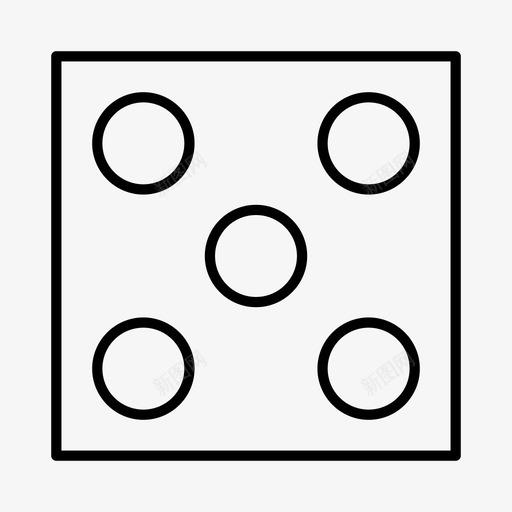 骰子立方体游戏图标svg_新图网 https://ixintu.com 掷 游戏 玩 移动应用程序 立方体 骰子