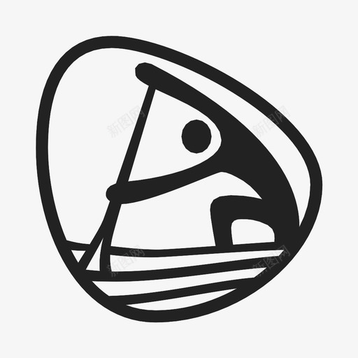 皮划艇短跑划艇奥运会图标svg_新图网 https://ixintu.com 划艇 奥运会 皮划艇短跑