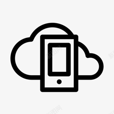 移动云使用智能手机图标图标