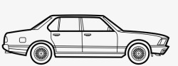 宝马7系宝马7系第一代汽车复古图标高清图片