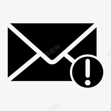 电子邮件警告电子邮件信封图标图标