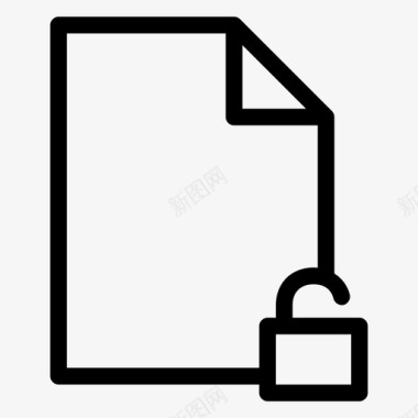 未锁定文件文档文件页文件纸图标图标