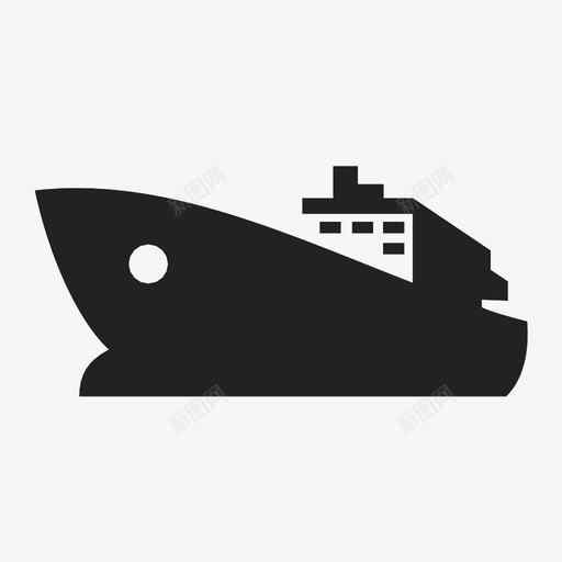 船港口航行图标svg_新图网 https://ixintu.com 海上 港口 航行 船