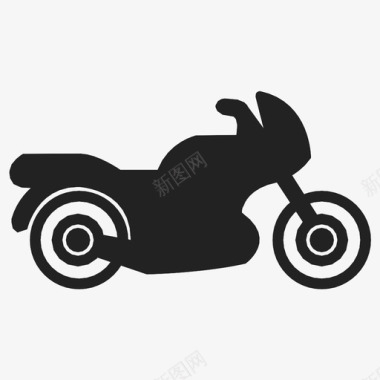 摩托骑手时尚图标图标