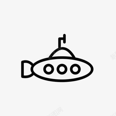 潜艇海洋运输图标图标