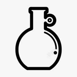 溶剂瓶溶剂瓶容器玻璃器皿图标高清图片