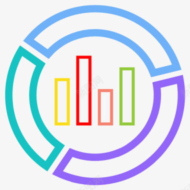 饼图条形图甜甜圈图标图标