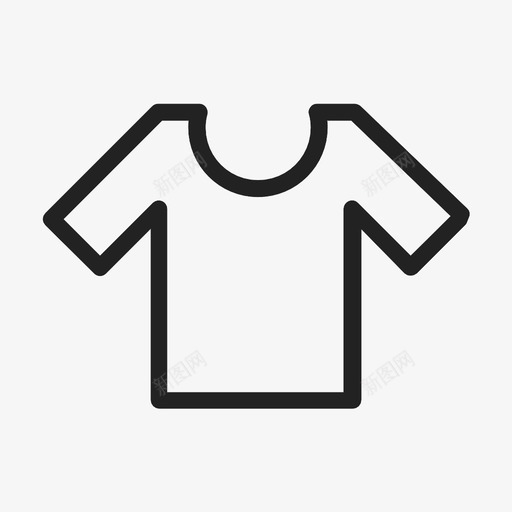 T恤衣服短袖图标svg_新图网 https://ixintu.com T恤 夏季 短袖 穿着 衣服