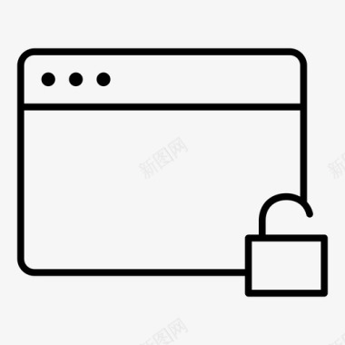 解锁web浏览器浏览器通知浏览器窗口图标图标
