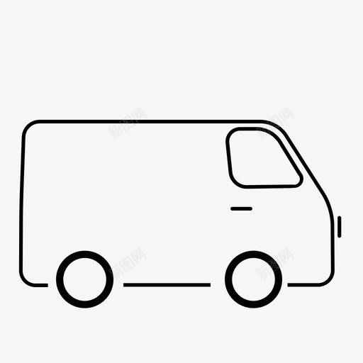 厢式货车送货卡车图标svg_新图网 https://ixintu.com 卡车 厢式货车 车辆 送货