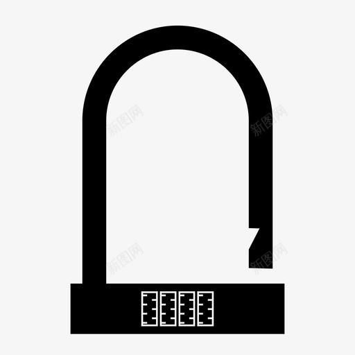 ulock自行车锁组合图标svg_新图网 https://ixintu.com ulock 安全 未锁 组合 自行车锁 锁牢固