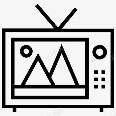 电视电子产品图像图标图标